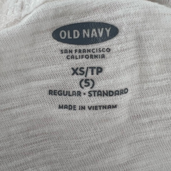 Old Navy  White Criss Cross Back Braided Spaghetti Strap Tank Top Size 5 Girl’s - Picture 2 of 5